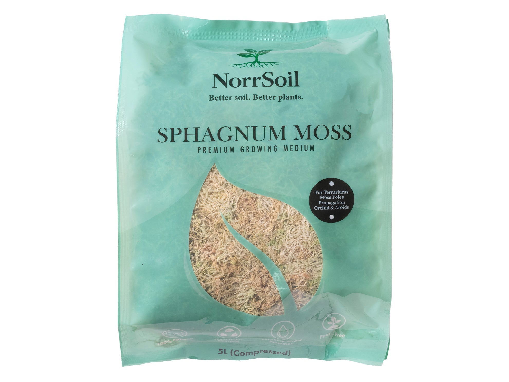Sphagnum Moss (Indoor Grown Sphagnum) - Norrsoil